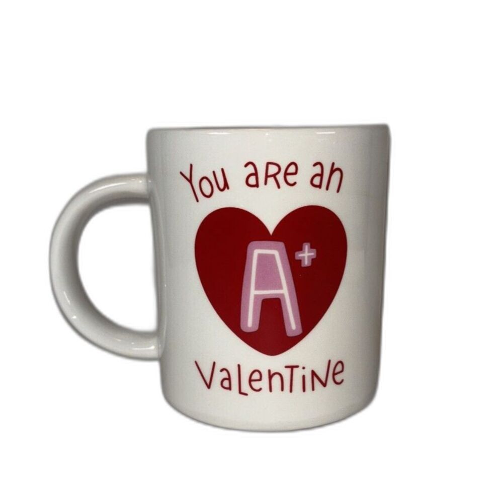 You Are an A+ Valentine Love Mug Ceramic  22 oz Coffee Cup Holiday Home